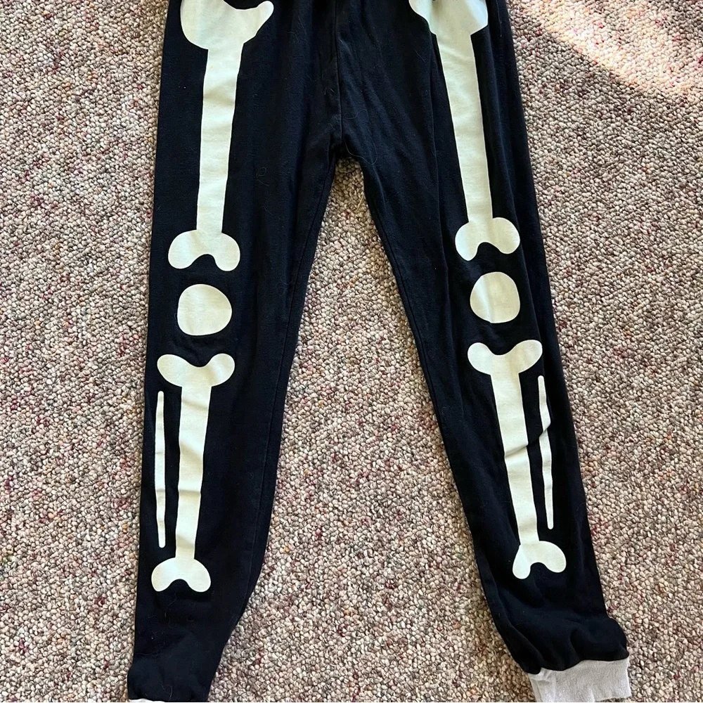 Kids Glow in the dark Bone costume or Pajamas 10